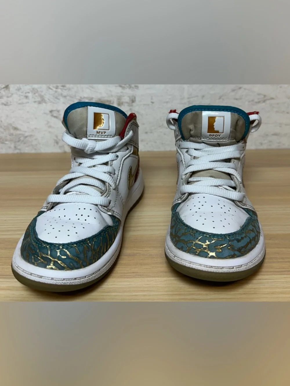 Nike Kids Air Jordan 1988 tribute sneakers “School Addition “ 11C - Picture 5 of 9